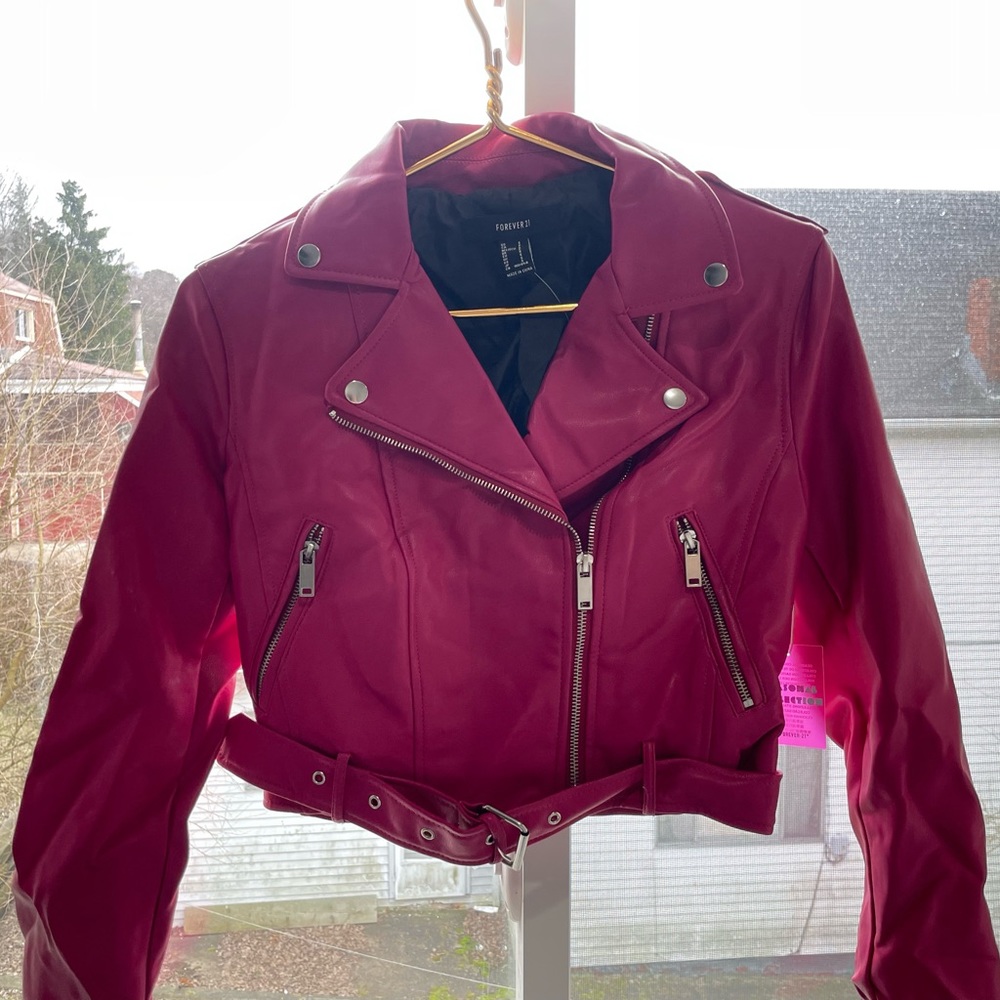Pink Leather Jacket